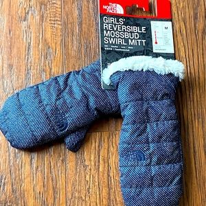 The North Face reversible mossbud swirl mitt
